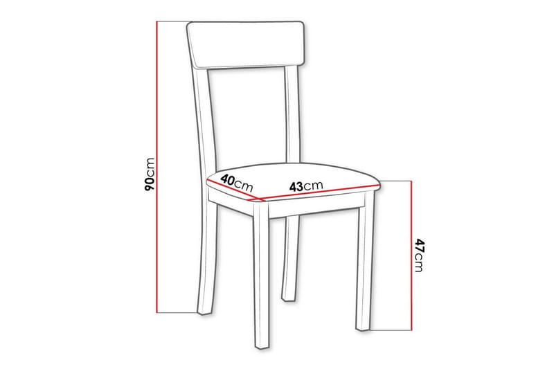 Patrickswell Matstol - Vit - Products - Möbler - Fåtölj & stolar - Matstol & köksstol