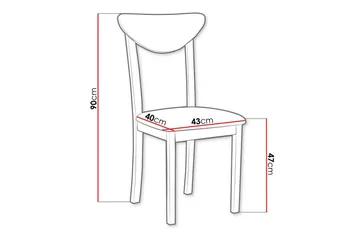 Patrickswell Matstol - Vit - Products - Möbler - Fåtölj & stolar - Matstol & köksstol