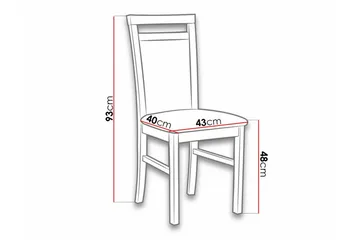 Roma Matstol - Vit - Products - Möbler - Fåtölj & stolar - Matstol & köksstol