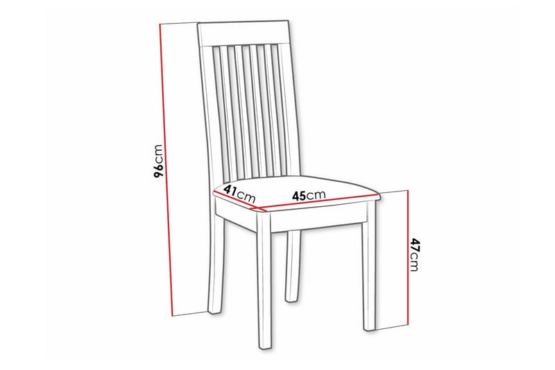 Rowden Matstol - Svart - Products - Möbler - Fåtölj & stolar - Matstol & köksstol