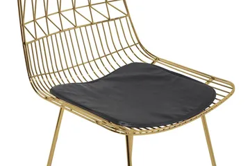 Set med 2 barstolar PRESTON Metall Guld 48cm - Guld - Products - Möbler - Fåtölj & stolar - Barstol & barpall