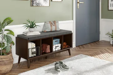 Brittany Sittbänk 118 cm Brun - Novogratz - Products - Möbler - Fåtölj & stolar - Sittbänk