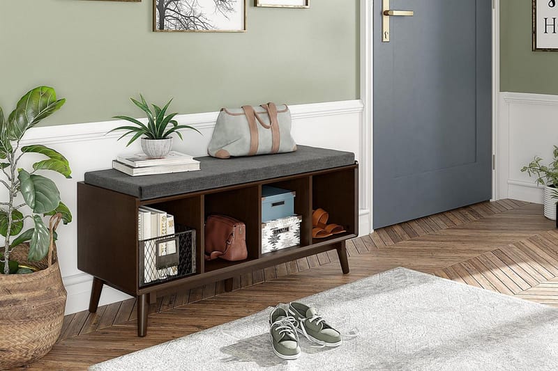 Brittany Sittbänk 118 cm Brun - Novogratz - Products - Möbler - Fåtölj & stolar - Sittbänk