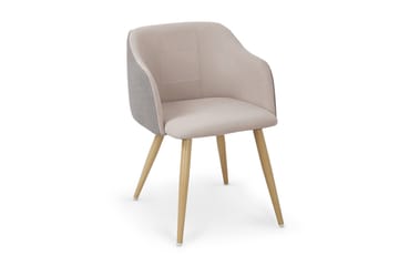 Survia Matstol - Ljusgrå/Beige - Products - Möbler - Fåtölj & stolar - Karmstol