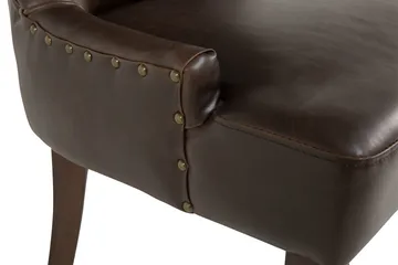 Tuva Fåtölj Konstläder - Brun - Products - Möbler - Fåtölj & stolar - Matstol & köksstol