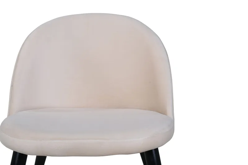 Velvet Stitches Matstol - Svart - Products - Möbler - Fåtölj & stolar - Matstol & köksstol