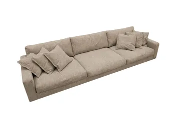 Valencia Extra Djup 5-sits Soffa i Chenille - Brun - Products - Möbler - Soffa