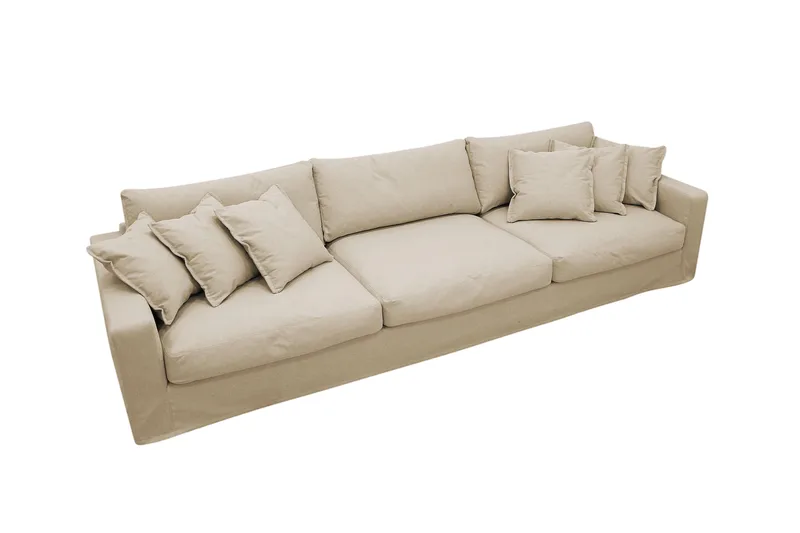 Valencia Extra Djup 5-sits Soffa med avtagbar och tvättbar klädsel - Beige - Products - Möbler - Soffa