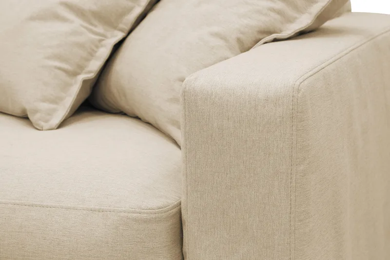 Valencia Extra Djup 5-sits Soffa med avtagbar och tvättbar klädsel - Beige - Products - Möbler - Soffa