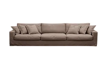 Valencia Extra Djup 5-sits Soffa med avtagbar och tvättbar klädsel, Mörkbrun