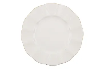 Adine Middagsservis 24 Delar Porslin - Creme/Guld - Products - Servering & matlagning - Porslin