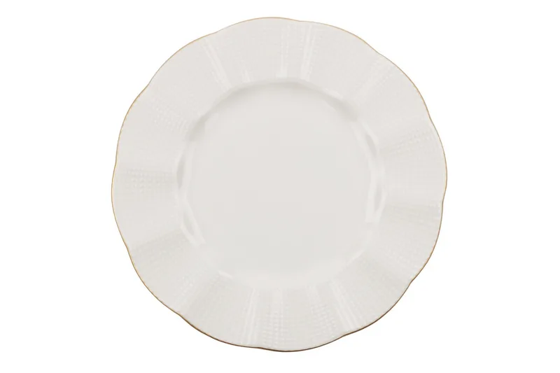 Adine Middagsservis 24 Delar Porslin - Creme/Guld - Products - Servering & matlagning - Porslin