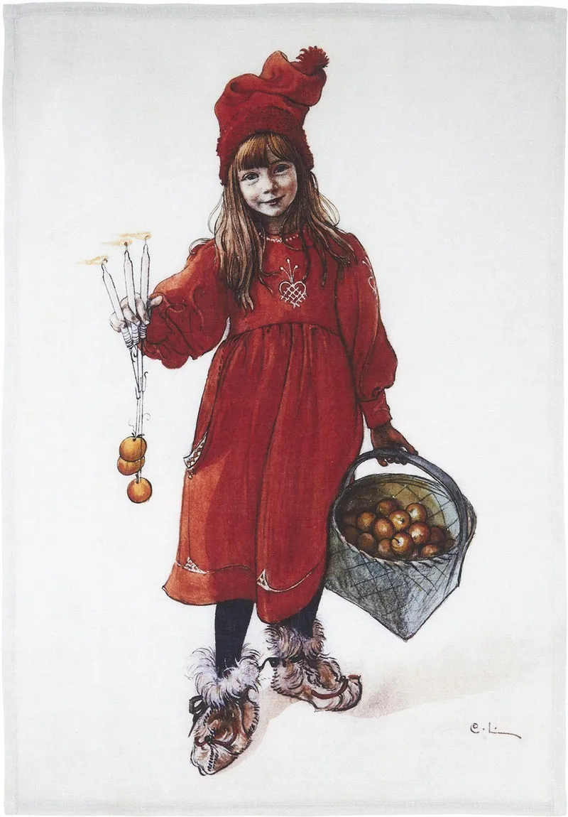 Kökshandduk Idun 50 x 70 cm, Röd