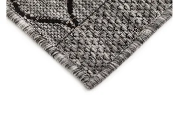 Madrid Bell Flatvävd Matta 80x340 - Grå/Svart - Products - Textil & mattor - Matta - Flatvävd matta