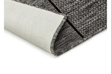 Madrid Square Flatvävd Matta 80x340 - Grå/Svart - Products - Textil & mattor - Matta - Flatvävd matta