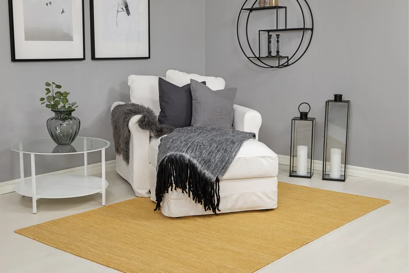 Birka Ullmatta 135x190 - Ockragul - Products - Textil & mattor - Matta - Modern matta - Ullmatta