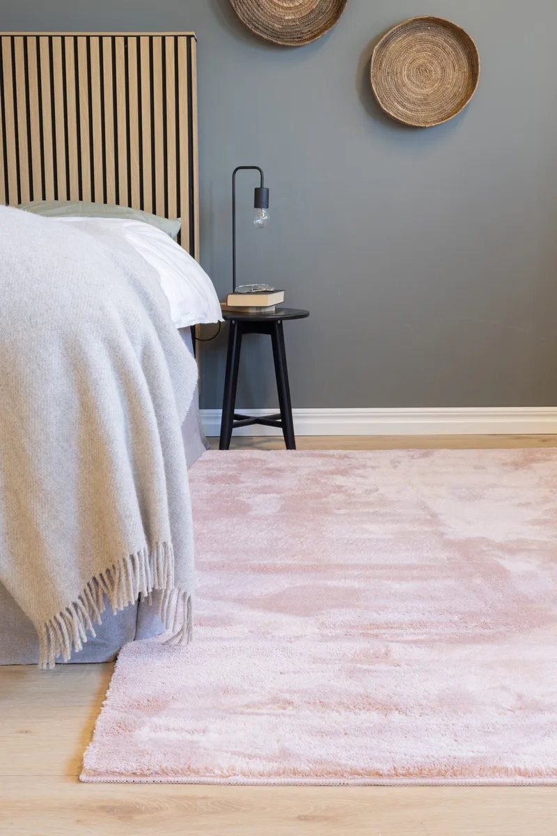 Cozy Ryamatta 133x190 cm Rektangulär - Rosa - Products - Textil & mattor - Matta - Modern matta - Ryamatta