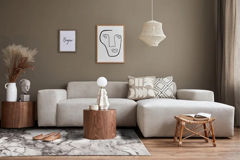 Craft Concrete Matta 200x290 - Silver - Products - Textil & mattor - Matta - Modern matta - Wiltonmatta