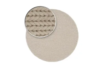 Dalarö Ullmatta 200 cm Rund - Vit - Products - Textil & mattor - Matta - Modern matta - Ullmatta