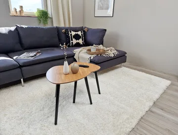 Lounge Ryamatta 133x190 cm Rektangulär - Vit - Products - Textil & mattor - Matta - Modern matta - Ryamatta