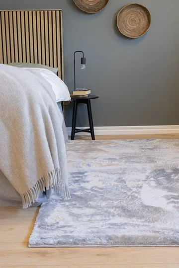 Cozy Ryamatta 133x190 cm Rektangulär - Silver - Products - Textil & mattor - Matta - Modern matta - Ryamatta