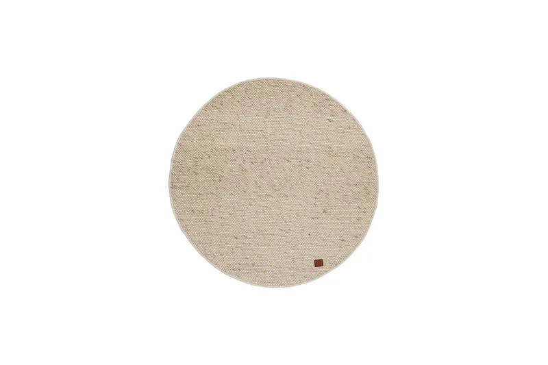 Skagen Ullmatta 160 cm Rund, Naturmelange