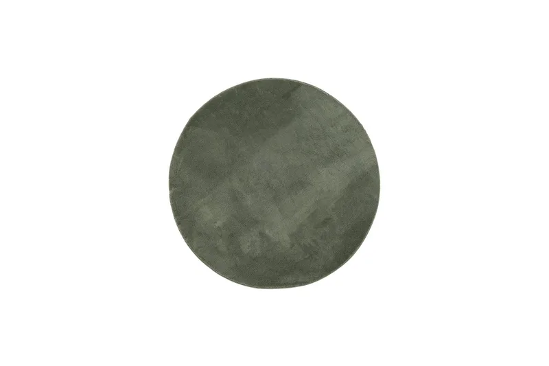 Soft Wiltonmatta 240 cm Rund, Smaragdgrön