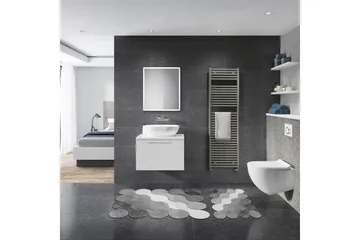 Paramveer Badrumsmatta 60x100 cm Rektangulär - Grå - Products - Textil & mattor - Matta - Små mattor