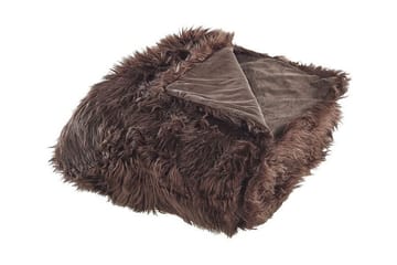 Pläd 200 x 220 cm brun DELICE - Brun - Products - Textil & mattor - Filt & pläd