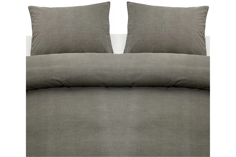 Påslakanset Dubbelsäng 3-Dels Washed, Grå