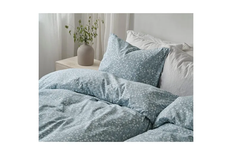 Påslakanset Enkelsäng 2-Dels Hedda - Blå - Products - Textil & mattor - Sängkläder - Bäddset & påslakanset - Påslakanset enkelsäng