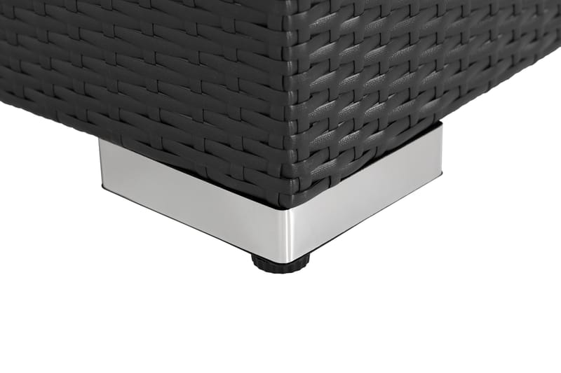 Bahamas Mittmodul utomhus i konstrotting - Svart / Vit - Products - Utemöbler & utemiljö - Övrigt utemöbler - Moduler utesoffa - Mittmodul utesoffa