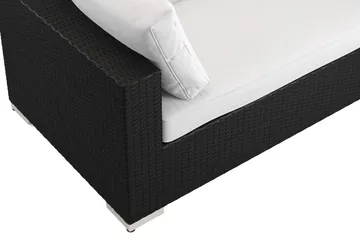 Bahamas Vänstermodul utomhus 140 cm i konstrotting - Svart - Products - Utemöbler & utemiljö - Övrigt utemöbler - Moduler utesoffa