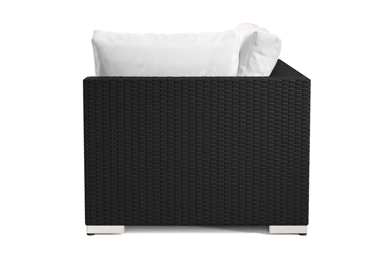 Bahamas Vänstermodul utomhus 140 cm i konstrotting - Svart - Products - Utemöbler & utemiljö - Övrigt utemöbler - Moduler utesoffa - Vänstermodul utesoffa