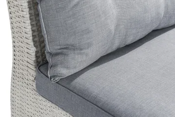 James Mittmodul utomhus i konstrotting - Vit / Ljusgrå dynor - Products - Utem öbler & utemiljö - Övrigt utemöbler - Moduler utesoffa - Mittmodul utesoffa