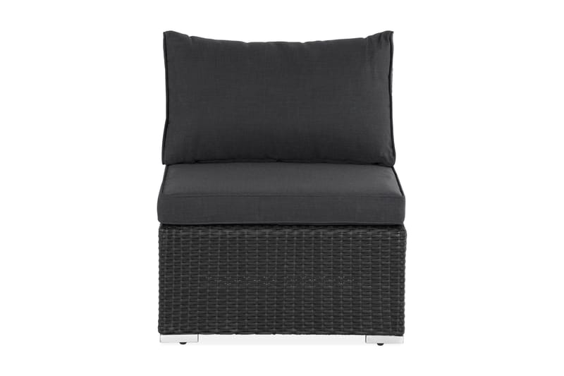 Wisconsin Premium Mittmodul utomhus i konstrotting - Svart - Products - Utemöbler & utemiljö - Övrigt utemöbler - Moduler utesoffa - Mittmodul utesoffa