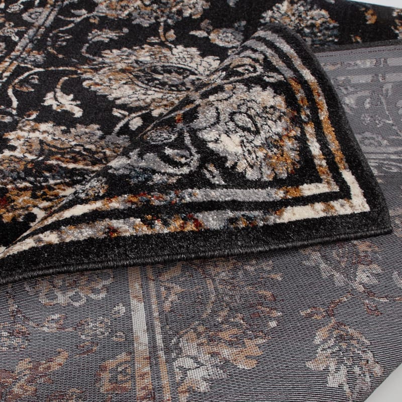 Matta Yelvi 135x190 cm - Svart/Beige - Products - Utemöbler & utemiljö - Balkong & altan - Balkonggolv - Plastmatta balkong