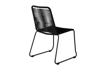 Lindos Stapelstol Utomhus Svart - Venture Home - Products - Utemöbler & utemiljö - Balkong & altan - Balkongmöbler - Balkongstol