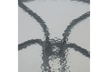 Runt Bistrobord Cafébord 60 cm Glas - Grå - Products - Utemöbler & utemiljö - Balkong & altan - Balkongmöbler - Balkongbord