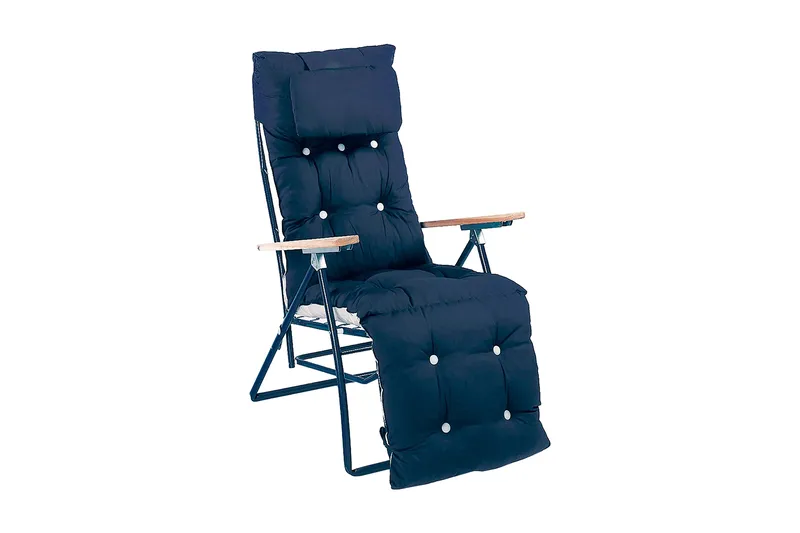 Baden baden-dyna Fritab Baden-Baden Flockdyna med nackkudde Marine - Products - Utemöbler & utemiljö - Dynor - Baden baden-dynor