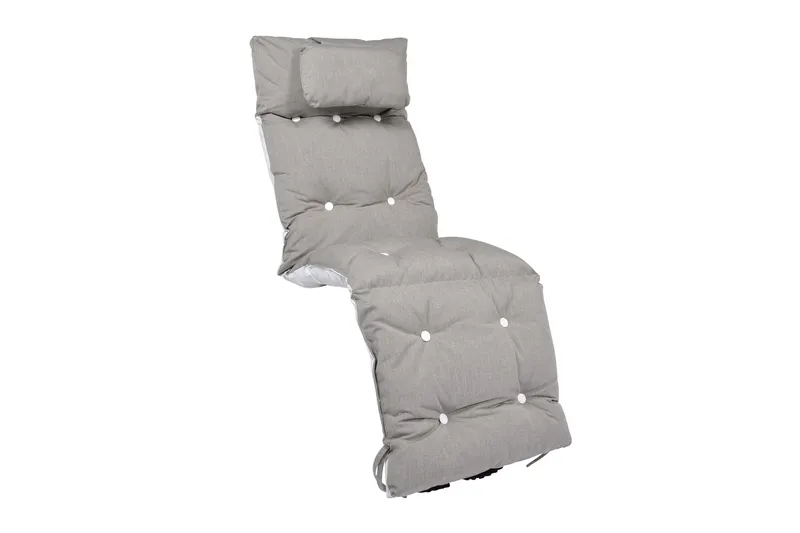 Askgrå B/B flock,nackkudde, Grå