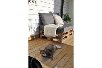 Royal Palle Sitsdyna 120x80 cm Vattenavvisande Svart - Fritab - Products - Utemöbler & utemiljö - Dynor - Sittdyna & ryggdyna utemöbler