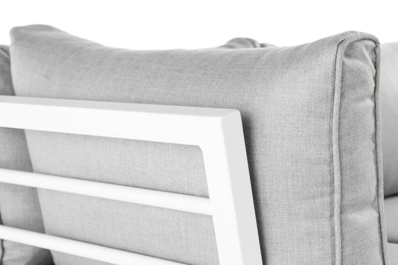 Ariany Hörnsoffa - Vit / Grå dynor - Products - Utemöbler & utemiljö - Loungemöbler - Loungesoffor