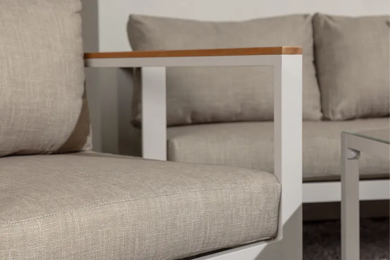 Aspvik Soffgrupp 5-sits - Grå / Beigea dynor - Products - Utemöbler & utemiljö - Loungemöbler - Loungeset & loungegrupp