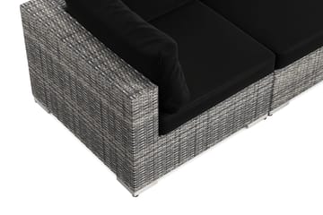 Bahamas utesoffa 3-sits med bord och hylla - Grå - Products - Utemöbler & utemiljö - Loungemöbler - Loungeset & loungegrupp