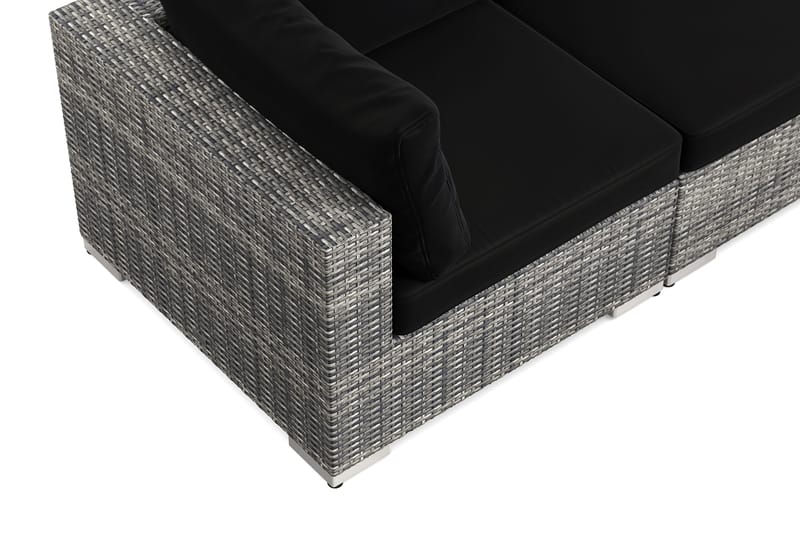 Bahamas utesoffa 3-sits med bord och hylla - Grå - Products - Utemöbler & utemiljö - Loungemöbler - Loungeset & loungegrupp