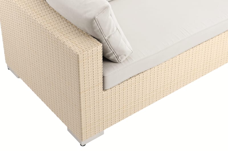 Bahamas utomhus divansoffa 5-sits med vändbar divan och bord - Beige - Products - Utemöbler & utemiljö - Loungemöbler - Loungeset & loungegrupp