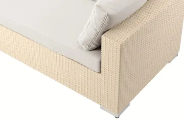 Bahamas utomhus L-soffa vänster 8-sits med fåtölj och bord med hylla - Beige - Products - Utemöbler & utemiljö - Loungemöbler - Loungeset & loungegrupp