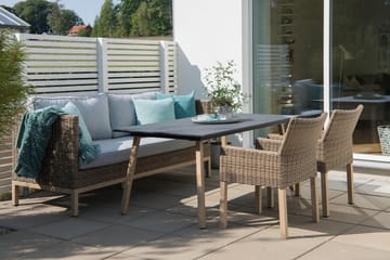 Hillerstorp Fyrsnäs 3-Sits Utesoffa - Grå|Brun - Products - Utemöbler & utemiljö - Loungemöbler - Loungesoffor