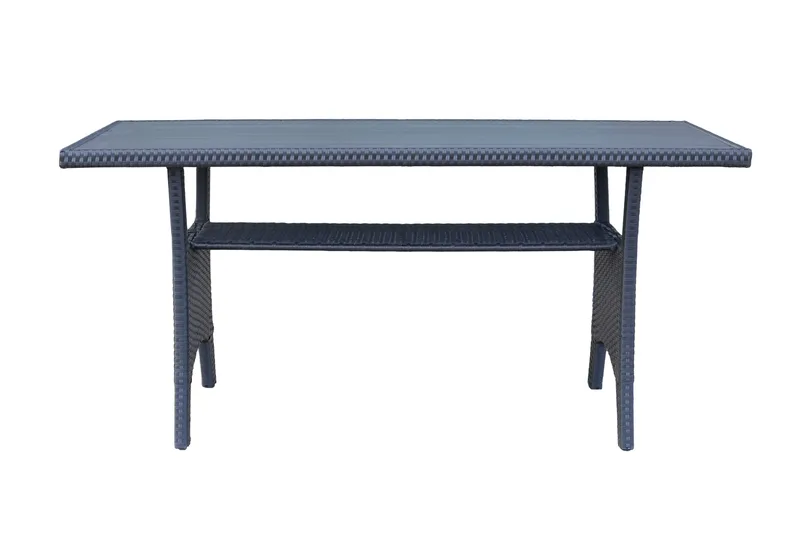 James Light Stor L-formad vändbar loungegrupp utomhus i konstrotting med förvaring och vita dynor - Svart - Products - Utemöbler & utemiljö - Loungemöbler - Loungeset & loungegrupp